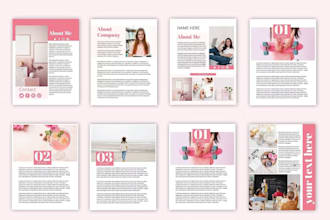 design or redesign lead magnet, ebook, workbook, pdfs in canva