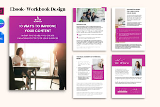 design or redesign lead magnet, ebook, workbook, pdfs in canva