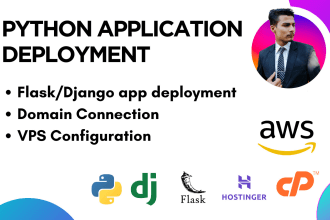 deploy your django or flask application in vps or cpanel