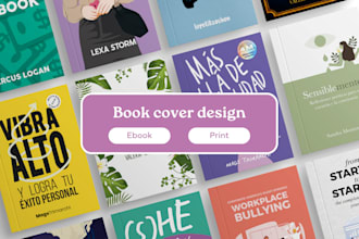 design a vector cover for your romance or ya book