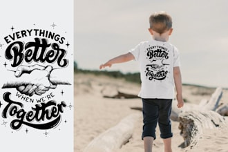 do creative kids t shirt design for you