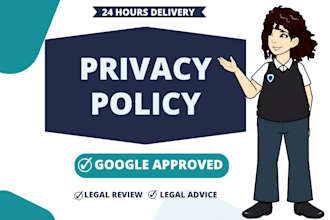 write google approved privacy policy for your website or app