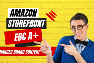 design amazon storefront, ebc enhanced brand content, listing images