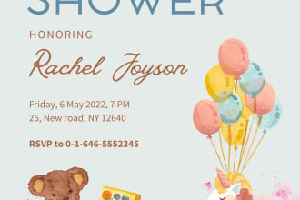 design customized invitations, cards, rsvp for celebrating events