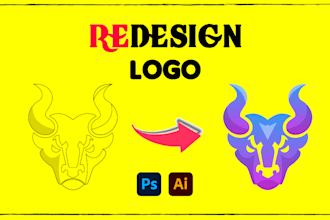 refresh remake rebrand design and modification logo