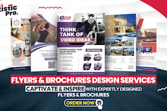 design professional company flyers, brochures, and posters