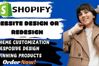 design or redesign shopify store