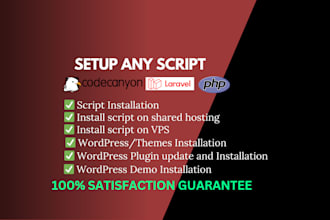 install and setup any codecanyon PHP script