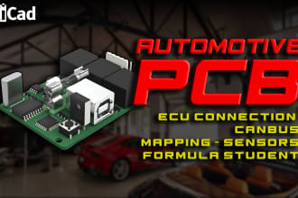 design any small automotive pcb, microcontroller based