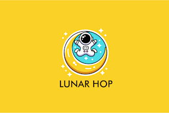 design a unique custom cartoon mascot logo for commercial use