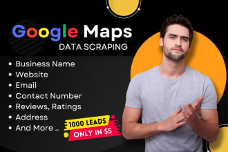 scrape google map data for lead generation, b2b data extraction