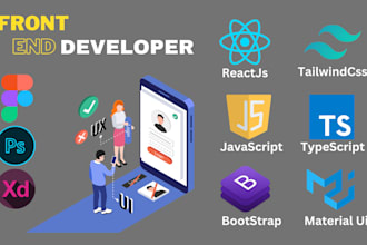 be your long term front end developer and tutor with reactjs or nextjs