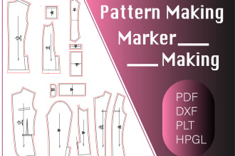 do sewing pattern for you  looking from photos