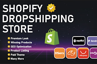 create shopify dropshipping store, zendrop, supliful, dsers