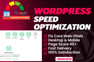 increase wordpress speed page speed speed up a website