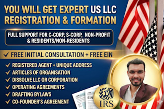 do c corp s corp llc registration creation dao boi non us and us citizen