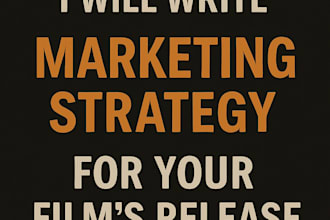 write a marketing strategy for your film