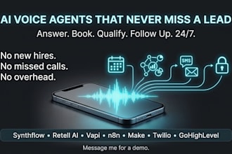 build ai voice agent, retell ai receptionist, vapi ai calling agent n8n