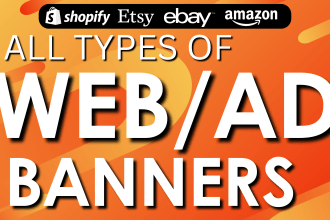 design banners ads for shopify, facebook, website and youtube