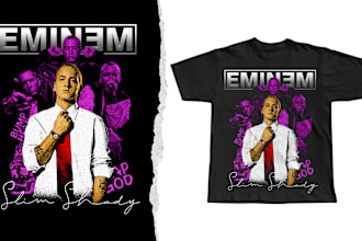 design 90s bootleg rap t shirts in 24hrs