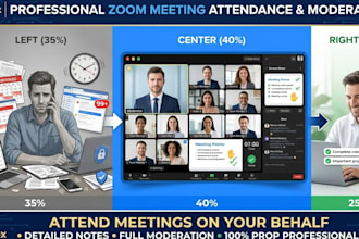 attend and morderate your zoom meeting sessions