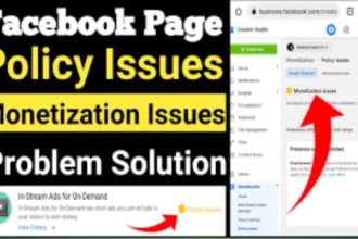 do facebook  page monetization issues remove in 40 minutes