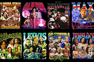 design a 90s vintage rap tee shirt, bootleg rap tee shirt