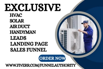 generate hvac solar air duct appliance repair dryer air condition handyman lead