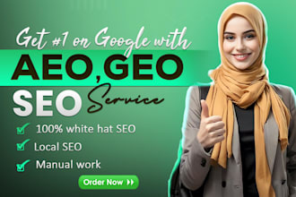 optimize monthly website GEO SEO aeo, local and off page backlink building