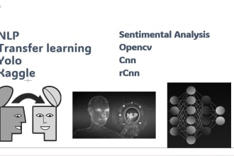 cnn, rcnn, nlp, transfer learning, opencv using yolo and kaggle