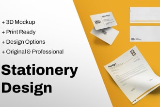 design business card, letterhead, and all stationery  items