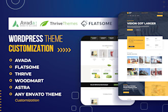 customize fix wp flatsome avada thrive envato theme wordpress website