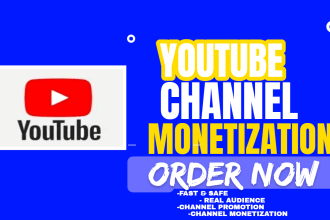 do complete youtube channel monetization organically