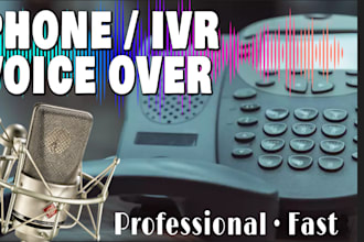 record male english american on hold IVR phone voice over