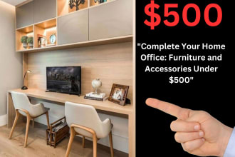 design interior of home office and workspace in your budget