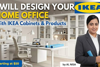 design your home office with ikea cabinets and furniture
