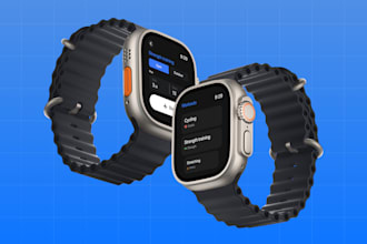 design an unique UI UX app for the apple watch or smartwatch