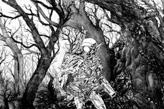 draw illustrations, line drawing, pencil art, hand drawing