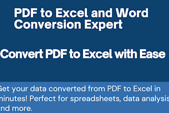 expertly convert PDF to excel and word