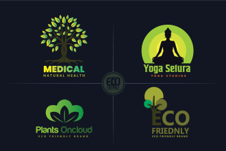 create eco friendly logo for organic lawn care