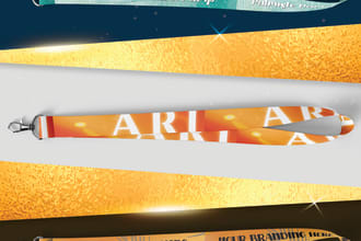 do custom modern lanyard design, ribbon design