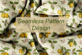 design custom seamless pattern, print for fabric, surface and digital use