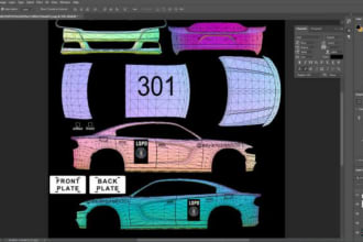 design custom livery of police, ems, cars of fivem
