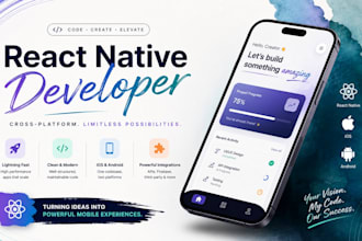 be your react native app developer for your react native app development