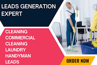 generate commercial cleaning lead, house cleaning and janitorial clients