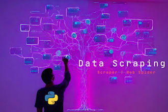 data scrape or build web spider using python for any website