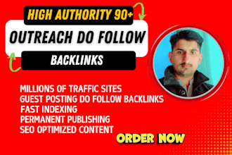 write and published high da do follow guest post backlinks