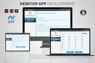 develop desktop apps using c sharp, wpf, maui
