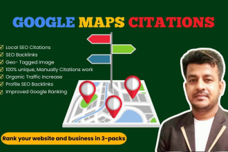 50,000 google maps citation for local SEO, business listing