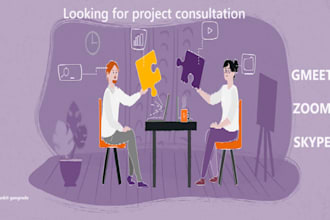 project consultation or support via skype or zoom or gmeet